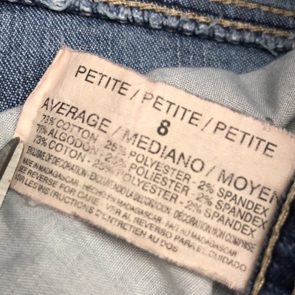 VINTAGE GLORIA VANDERBILT CROP STRAIGHT JEANS 8x26 🦢 - Picture 6 of 11